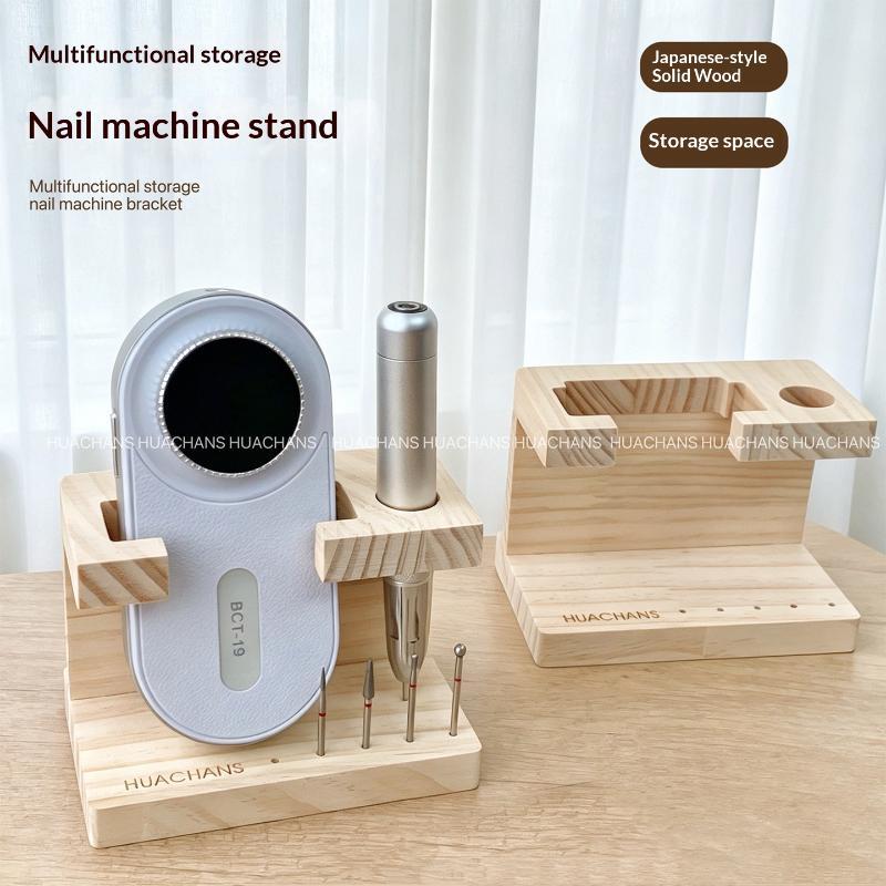 Diy Automation - 1 個夏用ネイルドリルマシンビット木製ホルダーネイルトレーニングネイルアートアクセサリー DIY マニキュア収納ラック