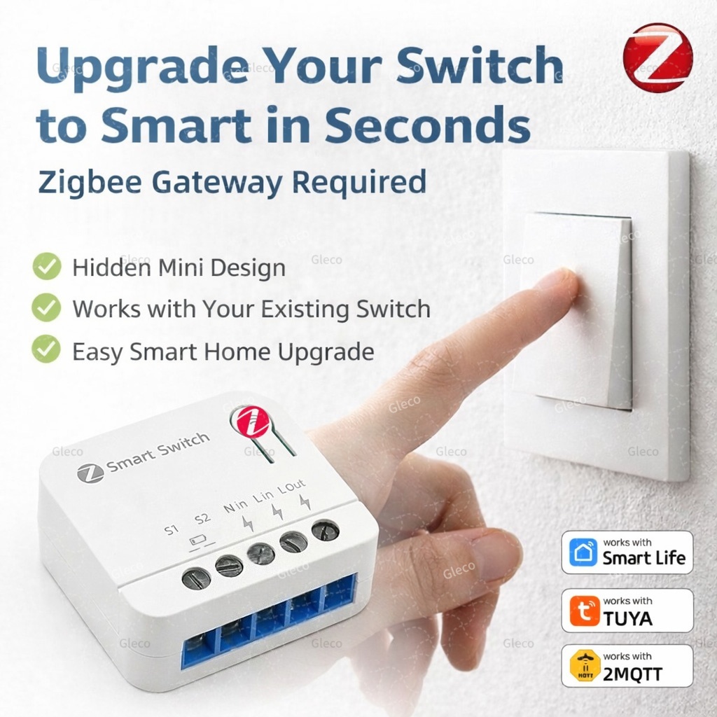 Diy Home Automation Hub - ZigBee Tuya スマートスイッチモジュール ミニDIYライトリレーブレーカー スマートホームオートメーション スマートライフ