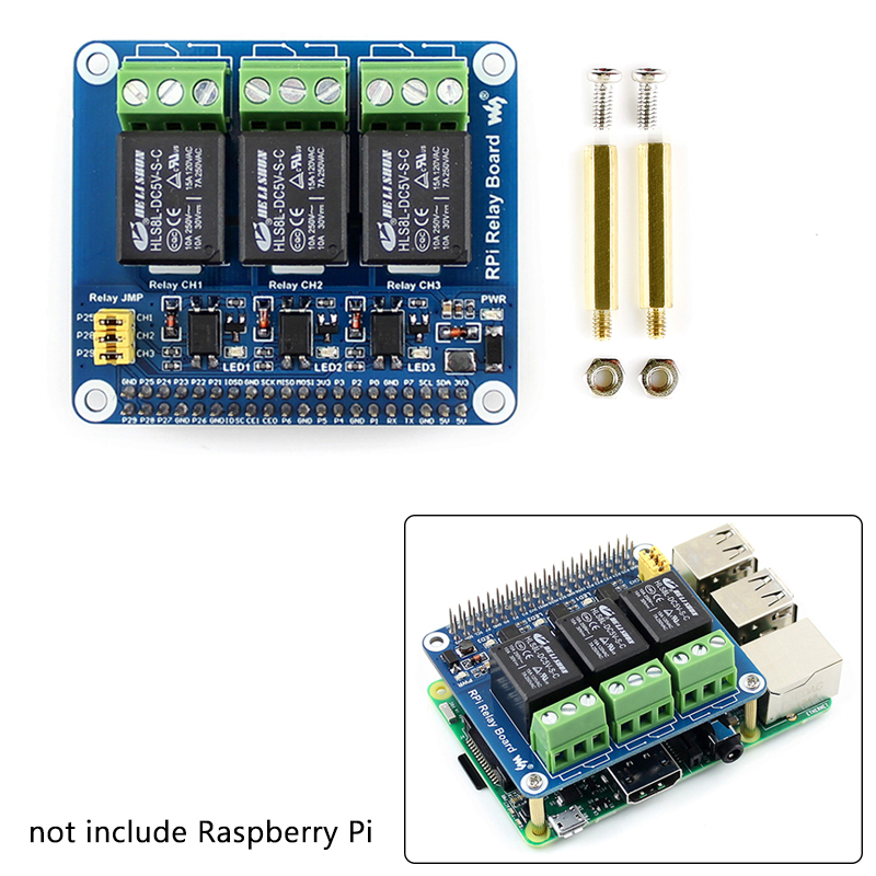 Home Automation Raspberry Pi - 開発モジュール,3ウェイリレーモジュール,コネクテッドホーム用の強力な電気電気通信モジュール,モデルピッチャー5
