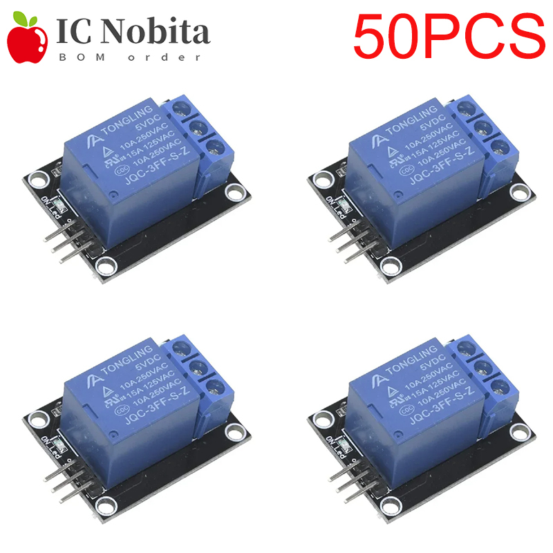 Home Automation Raspberry Pi - 50 個 KY-019 5V 1 チャンネルリレーモジュール光絶縁