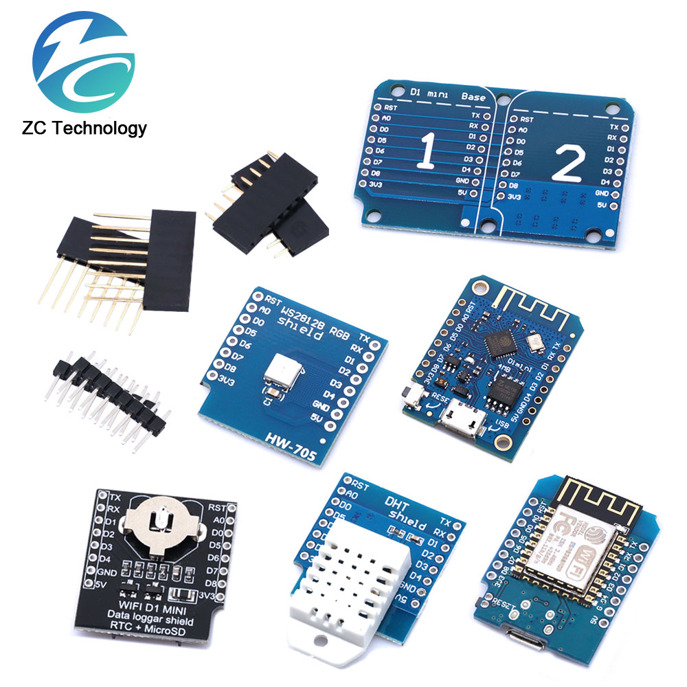 Esp8266 Nodemcu Board - D1 Mini esp8266,ESP-12F,340g,usb for wemosデータロガー,wifi開発ボード,v3.0 nodcu