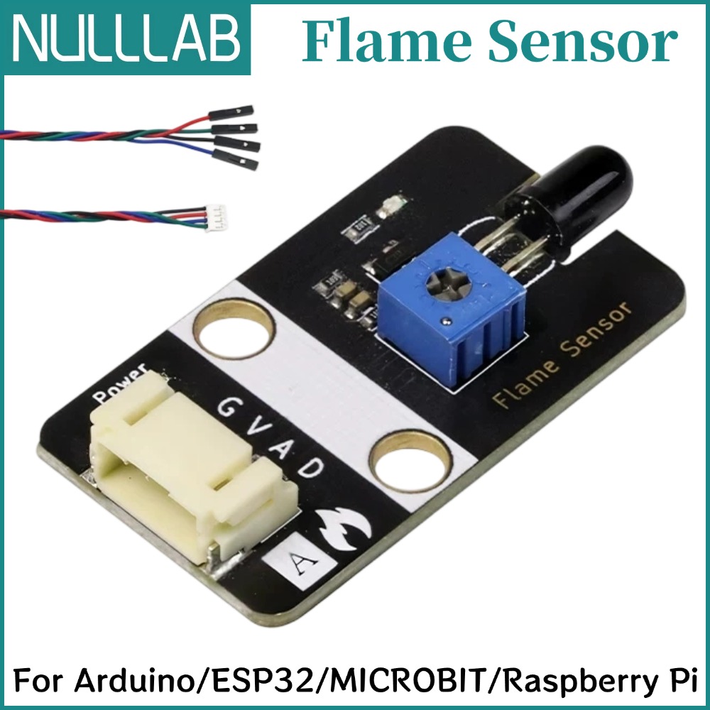 Home Automation Raspberry Pi - デジタルアナログ火炎センサー ケース付き PH2.0 3ピン Arduino ESP32