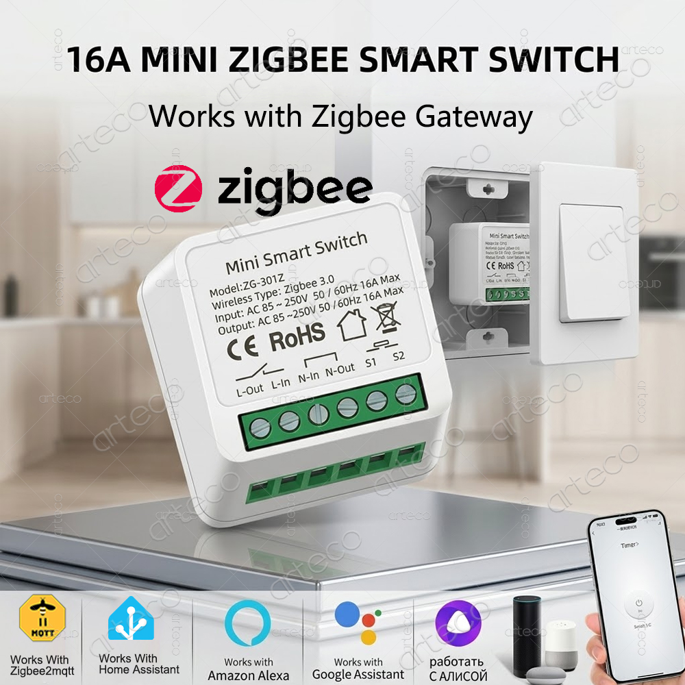 Diy Home Automation Hub - ミニ Zigbee 3.0 スマート スイッチ 16A