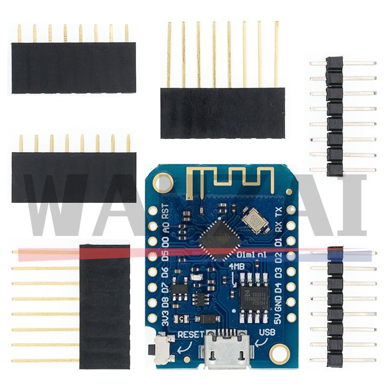 WeMos D1 Mini Pro V3.0.0 バイト L - Esp8266 Nodemcu Board のレビューと価格