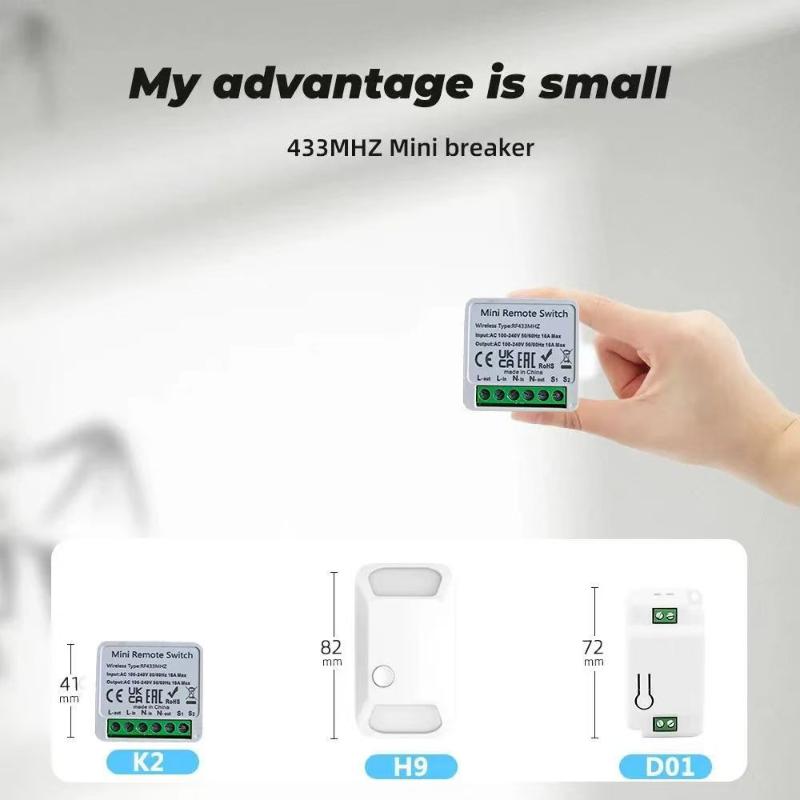RF 433MHzスマートスイッチミニDIYワイヤレスリモコ - Diy Home Automation Controller のレビューと価格