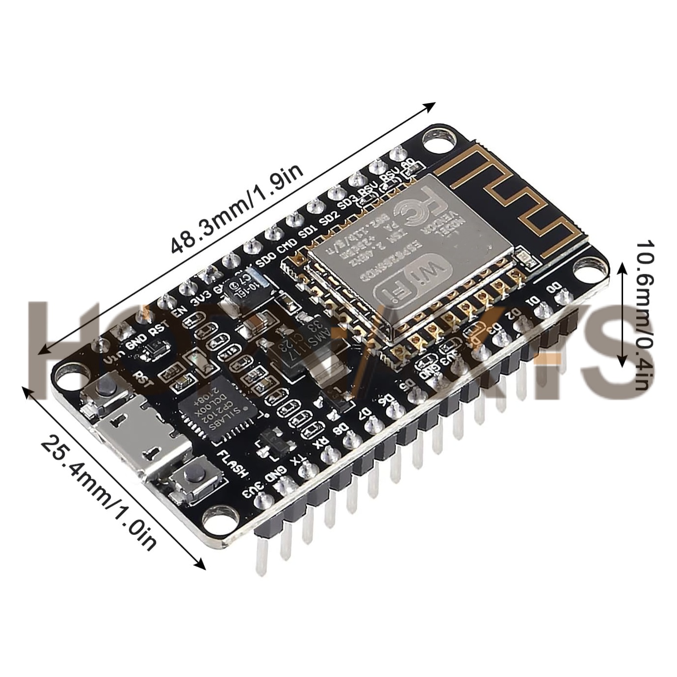 1-10 個/ワイヤレスモジュール CP2102 NodeM - Esp8266 Nodemcu Board のレビューと価格