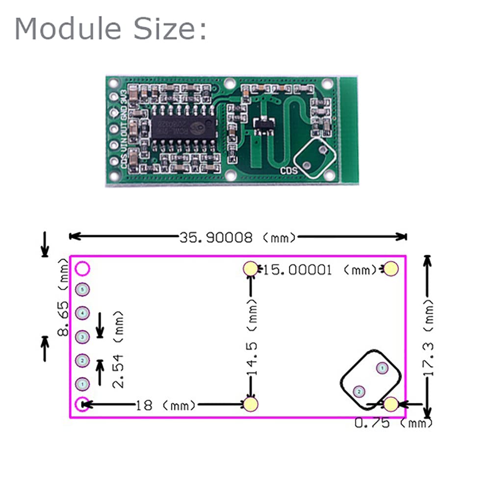 5 個 RCWL-0516 モーション検出センサー、Ardu - Esp8266 Nodemcu Board のレビューと価格